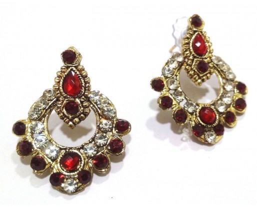 Golden Oxidized Earring Jhumka Jhumki Jewelry Imitation Ethnic Drop Dangle EA164